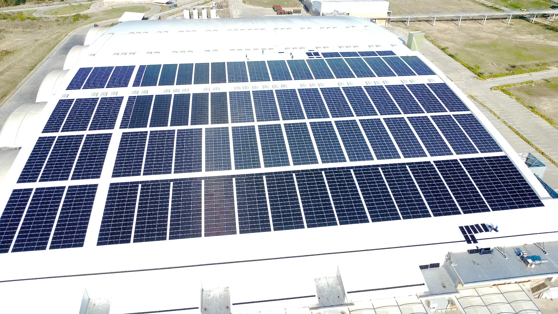 In4Solar rooftop array at Mpumalanga International Fresh Produce Market
