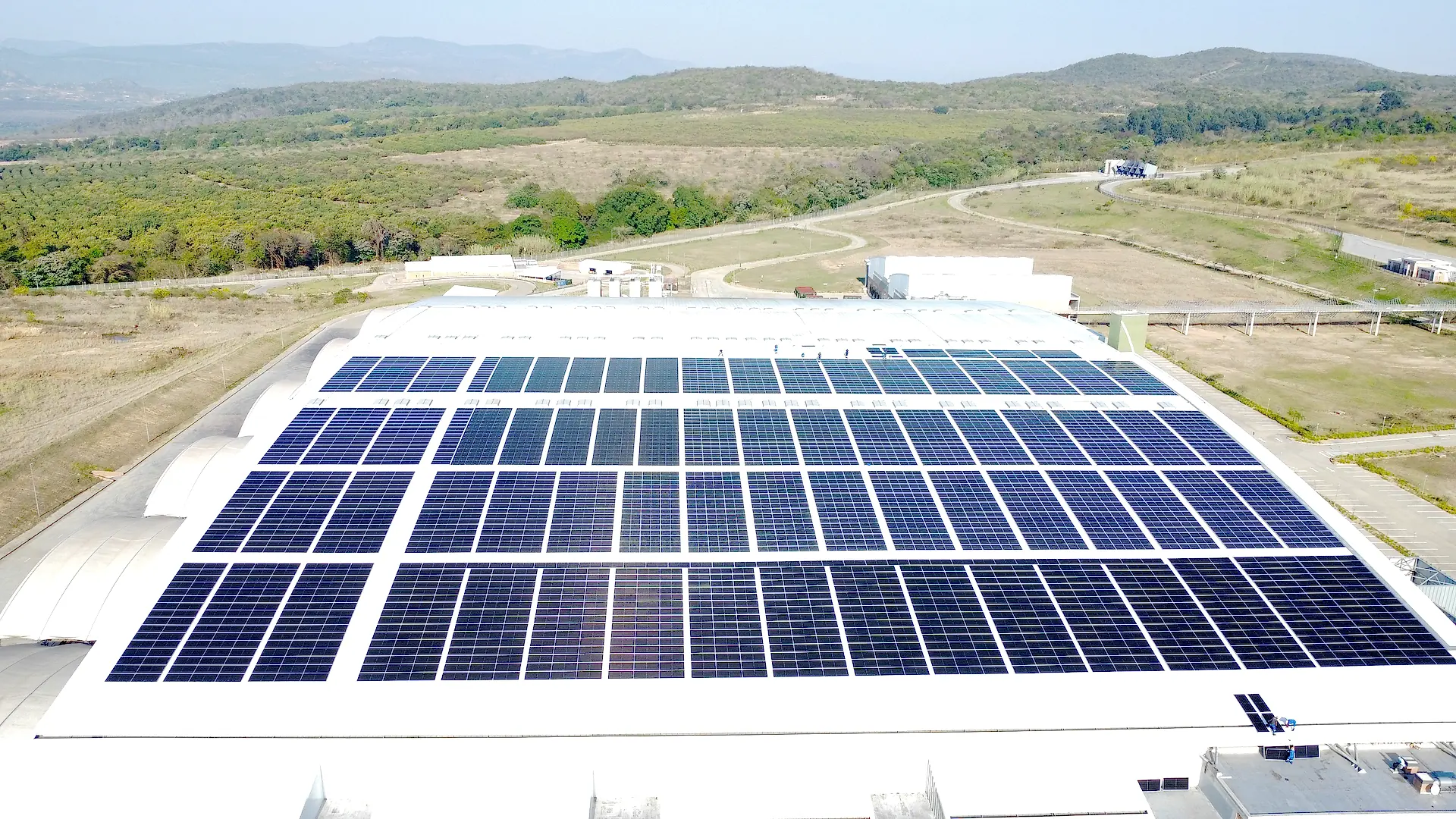 2.2 MWp In4Solar rooftop array covering the Mpumalanga International Fresh Produce Market